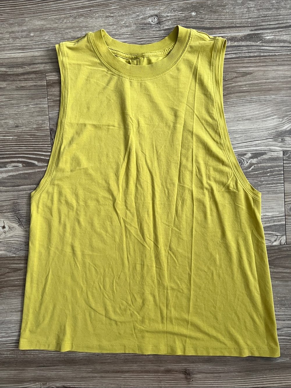Lululemon All Yours Muscle Tank Top Yellow Pear